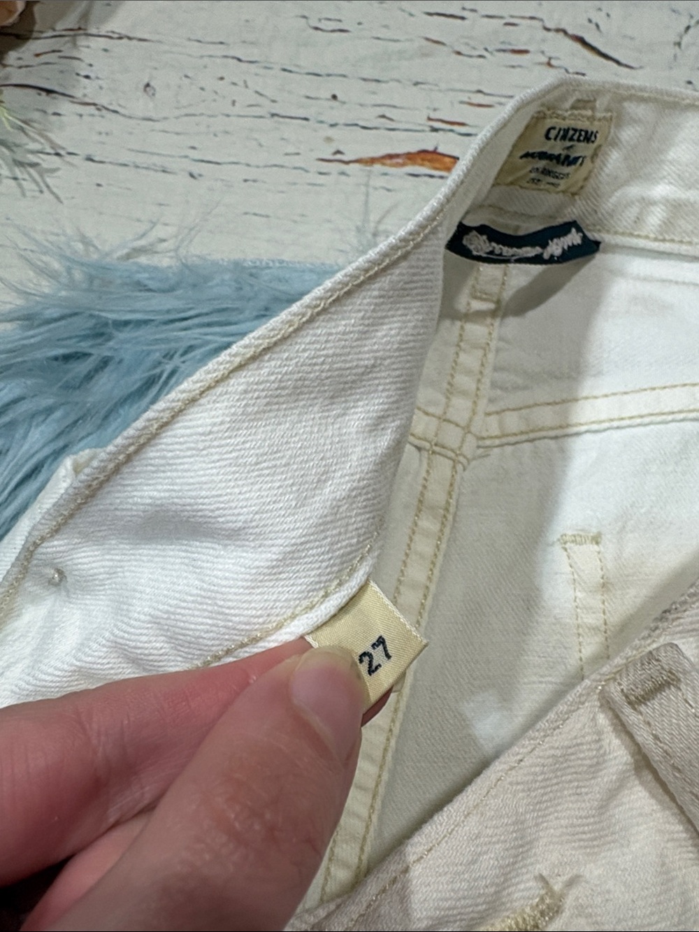 NWOT Citizens of Humanity Annina 30": Soft White Trouser Straight Leg Jeans - Picture 9 of 10